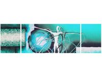 90CM 80 OBRAZ 3 ELEM TAŃCZĄCE POSTACIE NIEBIESKIM ŚCIENNY