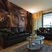 Fototapeta - Buddha. Fire of meditation. 450x270