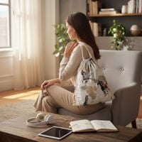 Plecak Worek Bawełniany dla dzieci - Konie