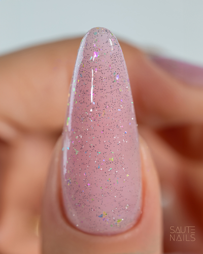 SAUTE NAILS Top hybrydowy SILVER FLASH TOP NO WIPE - 8ml na Arena.pl