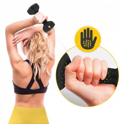 HANTLE CIĘŻARKI DO ĆWICZEŃ HANTELKI ŻELIWNE ANTYPOŚLIZGOWE ZESTAW 2x3 KG na Arena.pl