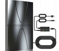 Antena Wewnętrzna HD012 Odbiór 4K / 1080P / DVB-T2 mocny zasięg!