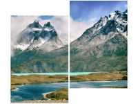 80X70CM OBRAZ WHITE MOUNTAINS GÓRSKI KRAJOBRAZ PRZYRODA DUO OBRAZ