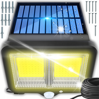 LAMPA SOLARNA LED OGRODOWA CZUJNIK RUCHU ZMIERZCHU ZEWNĘTRZNA HALOGEN 2200W