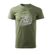 Koszulka motocyklowa z motocyklem na motor BMW R 1150 R męska khaki REGULAR S