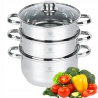 GARNEK DO GOTOWANIA WARZYWA NA PARZE PAROWAR 3,3l INDUKCJA GAZ