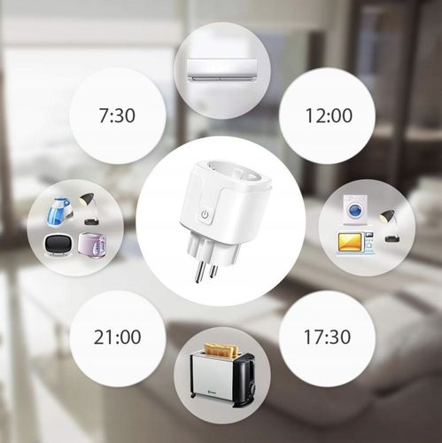 2x INTELIGENTNE GNIAZDKO WiFi SMART TUYA WATOMIERZ PROGRAMATOR TIMER na Arena.pl
