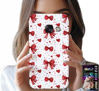 ETUI DO SAMSUNG A5 2017 - CZERWONE WSTĄŻKI WSTĄŻKA MODNE WZORY