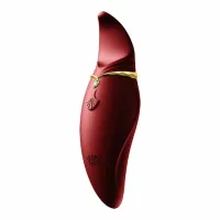 zalo hero wine red - masażer impulsowy pulsewave, silikon, ipx4