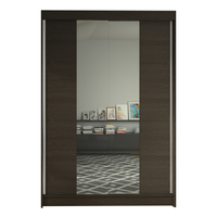 SZAFA PRZESUWNA Lino II z lustrem 120cm garderoba - CHOCO
