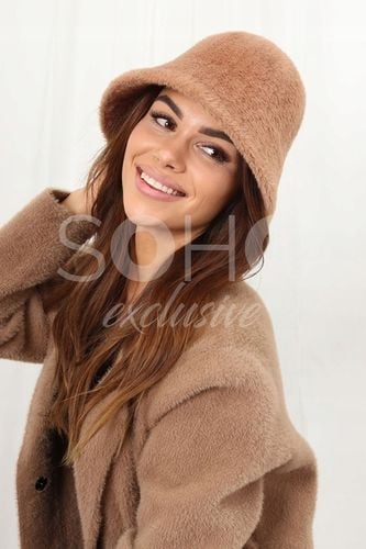 KAPELUSZ CZAPKA ALPAKA JESIENNY DAMSKI KOBIECY MODN ZIMOWY CIEPŁY KOL 2435 na Arena.pl