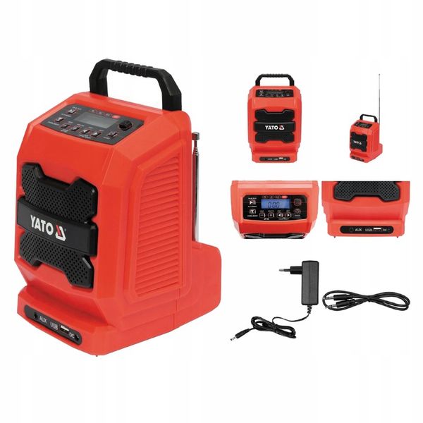 RADIO BUDOWLANE AKUMULATOROWO-SIECIOWE YT-82940 zdjęcie 1