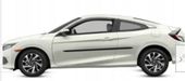 Honda Civic - Listwy CZARNE Boczne Drzwi