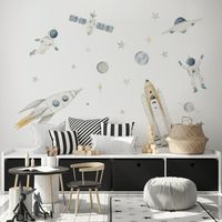 Naklejki Zestaw Rakiety Astronauci DK412 XL