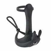 evolved novelties saddle up black - pierścień wibrujący 7 trybow