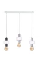 Lampa wisząca 3xE27 UNICA WHITE/SILVER