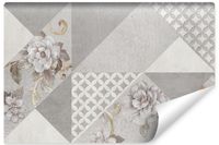 Fototapeta Beton Kwiaty Wzór Geometryczny ABSTRAKCJA 135cm x 90cm