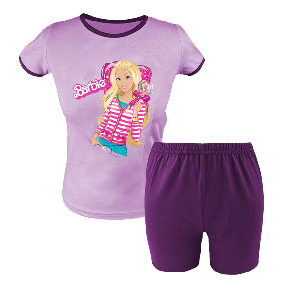 Krótka Piżama dziecięca Barbie zdjęcie 1