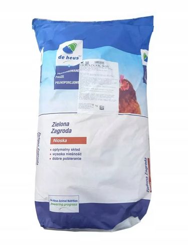 Pasza dla kur niosek: zielona zagroda nioska - kruszonka De Heus 25kg na Arena.pl