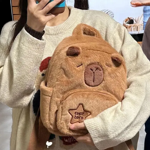 Plecak szkolny brązowy zdjęcie 8