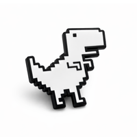 Dinosaur | 4 cm | Metal | Pop Culture Przypinka | Google Chrome