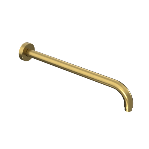 Ramię prysznicowe ścienne 40 cm okrągłe, złoty szczotkowany na Arena.pl