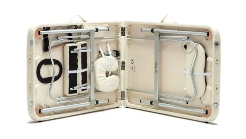 Stół, łóżko do masażu 2-segmentowe aluminiowe XXL na Arena.pl