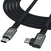 Kabel kątowy Wozinsky WPS2-UY41S USB-C Thunderbolt 4 240W 2m - czarny
