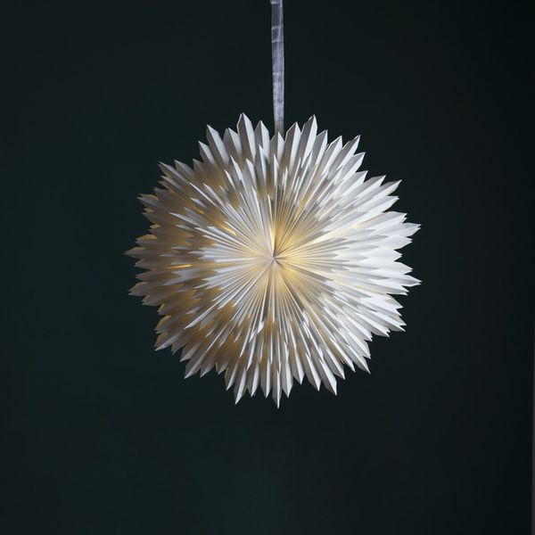 Gwiazda wisząca biała ICE 70 cm zdjęcie 2