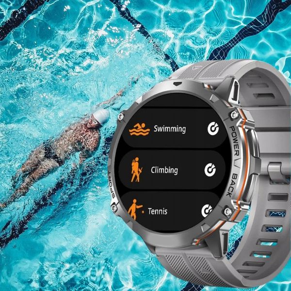 SMARTWATCH męski Rubicon ALWAYS DISPLAY KOMPAS BAROMETR AI zdjęcie 14