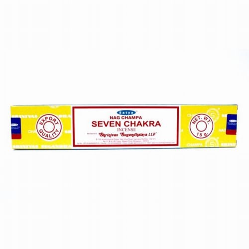 SATYA SIEDEM CZAKR KADZIDEŁKA PYŁKOWE INCENSE SEVEN CHAKRA 15 G na Arena.pl