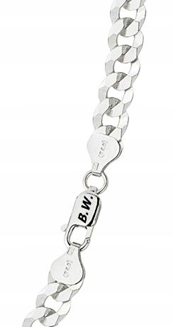 Łańcuszek Srebrny Męski Pancerka Diamentowany Krzyżyk pr 925 Grawer Gratis na Arena.pl