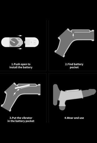 Wibrująca biała nakładka na penisa na Arena.pl