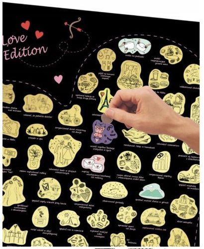 100 POMYSŁÓW - MAPA ZDRAPKA DLA DWOJGA - LOVE EDITION na Arena.pl