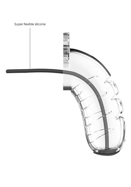Model 16 - Chastity - 4.5"""" - Cock Cage - Transparent zdjęcie 3