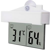 Termometr higrometr zewnętrzny na okno samoprzylepny -20-70C