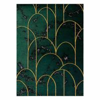 RUG/LU/ESTEMA/ARTDECO/BOTTLEGREEN+GOLD/140x190