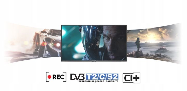 Telewizor LED United 43DU58 43 cale 4K UHD HDR DVB-T2 HEVC czarny zdjęcie 9