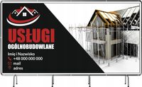 Baner oczkowany 200x100 cm - Remonty, wykończenia, budowa