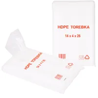Woreczki foliowe torebki śniadaniowe jednorazowe hdpe 14x26 zestaw 800