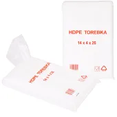 Woreczki foliowe torebki śniadaniowe jednorazowe hdpe 14x26 zestaw 800