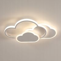 LAMPA SUFITOWA PLAFON BIAŁY WISZACA LED NOWOCZESNA DO SYPIALNI 36W 4500K