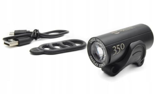 Przednia lampka ROWEROWA LED Specter XPG350 lm latarka uchwyt USB miejska na Arena.pl