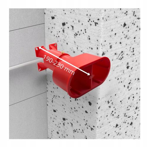 Podwójna puszka elektryczna do elewacji 200mm regulowana do styropianu na Arena.pl