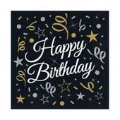 serwetki b&c happy birthday, certyfikat fsc, 33x33