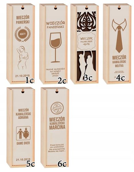 PUDEŁKO SKRZYNKA NA WINO GRAWER PREZENT ŚLUB PRIM zdjęcie 6