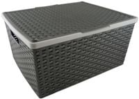 KOSZYK KOSZ PLASTIKOWY Z POKRYWKĄ 42,5x34,5x20 cm