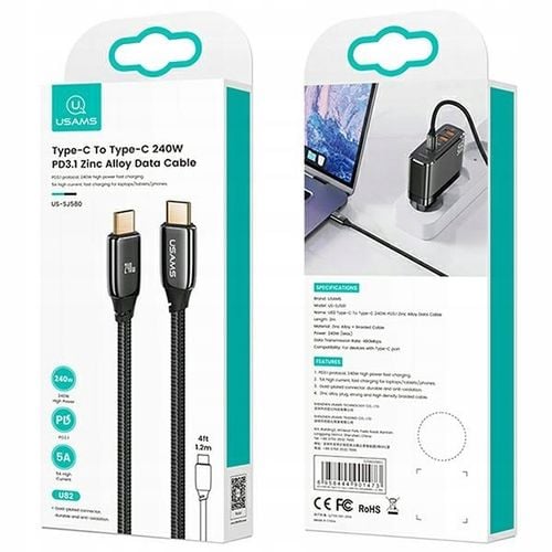 Kabel niktrade USB typ C - USB typ C 2 m czarny na Arena.pl
