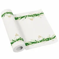 Bieżnik papierowy Airlaid Komunia IHS konwalie, 0,4 x 24m