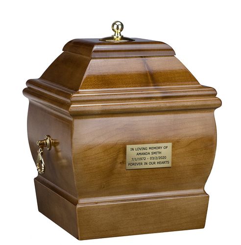 Urna z litego drewna Urna na prochy pogrzebowe dla dorosłych / Plakietka na Arena.pl